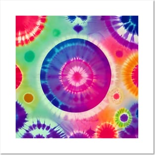 Tie Dye AI Art Posters and Art